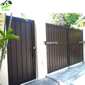 Modern özelleştirilmiş salıncak alüminyum çit ana kapı bahçe ön tasarımlar dışında ev arazi çiti