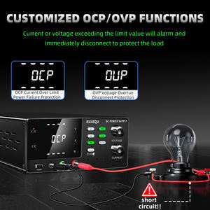 R-SPS4001SR KUAIQU, 400 Вт, лабораторный источник постоянного тока, 400 В, 1 А, с 4-значным выходным дисплеем, вкл/выкл, OCP/OVP для лаборатории/Тест батареи - Product Image 3