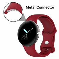 Correas de Silicona para Reloj Google Pixel Watch 4 3 2 1 de 41 mm, Correas Deportivas Suaves con Hebilla de Mariposa para Uso Diario y Fitness