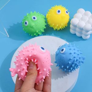 ของเล่นบีบปลาปักเป้าดูดซับน้ำสำหรับเด็ก รุ่นซัมเมอร์  วัสดุ TPR  สร้างสรรค์ บรรเทาความเครียด ของเล่นบีบน้ำสำหรับเด็กเล็ก เล่นได้ทั้งที่ชายหาดและในห้องน้ำ - Product Image 6