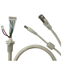 Connecteur RJ45 DC étanche IP67 en cuivre pur isolé PVC 10 broches 28AWG personnalisé en gros pour caméra IP de vidéosurveillance électronique