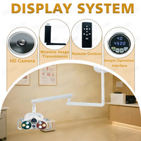 Plafonnier dentaire avec capteur et caméra, lampe LED dentaire avec caméra zoom, lampe de plafond pour fauteuil dentaire