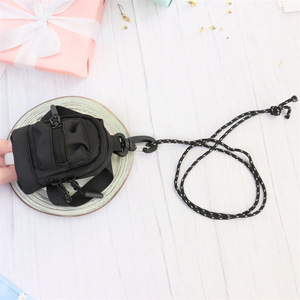 <b>Mini</b> Crossbody Bag Blue Black Oxford Cloth Lightweight Unisex Chest Bag Everyday Use - Product Image 4