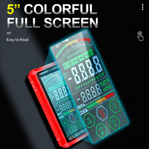5.0" Colorful Full Touchscreen Displaying Auto-ranging 6000 Counts Smart Multi Tester Rechargeable - Product Image 4