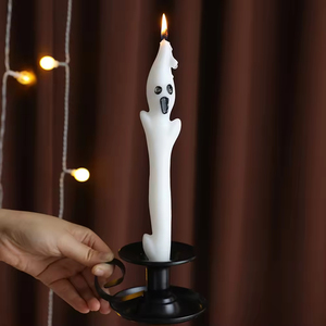 Custom Halloween Edition Ghost <b>Candle</b> Long <b>Candle</b> Party Decoration Handmade Creative Aromatherapy <b>Taper</b> Scented <b>Candle</b> - Product Image 5
