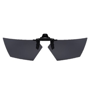 <b>Clip</b>-On Polarized Sunglasses UV400 Night Vision TAC Lens Black <b>Frame</b> Unisex For Driving - Product Image 5