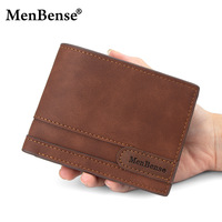 Pasokan langsung dari pabrik pria Retro Slot kartu Multi-Top dompet pendek ritsleting kantong koin dengan tipe penutupan terbuka