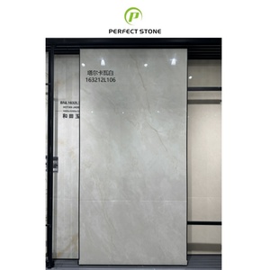 Table à manger en pierre frittée blanche <span class=keywords><strong>de</strong></span> style nouveau, bronze brossé, 3200X1600, pour revêtement <span class=keywords><strong>de</strong></span> <span class=keywords><strong>sol</strong></span>, dalles <span class=keywords><strong>de</strong></span> <span class=keywords><strong>piscine</strong></span>, durable, garantie 10 ans - Product Image 1