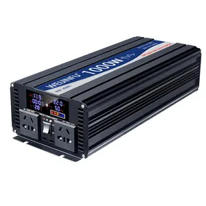 Yüksek kaliteli 5000w DC 12v 24v 48v 60v için AC 110V 220V saf sinüs dalga invertör UPS