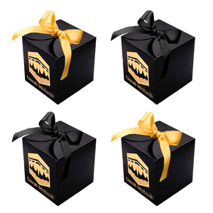 Coffret Cadeau Carré de Luxe en Carton Rigide pour Bougies et Cosmétiques avec Ruban – Vente en Gros - Product Image 1