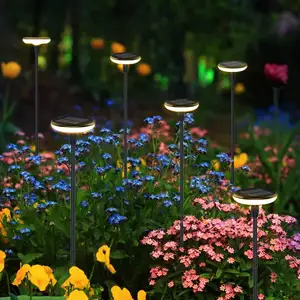 야외 정원 장식을위한 슈퍼 밝은 8LED 태양 광 led 빛 정원 잔디 풍경 태양 광 조명