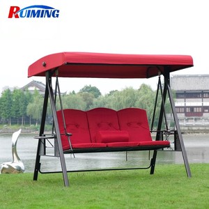 Silla Columpio para Interiores y Exteriores con Toldo, para Patio, 2 o 3 Plazas, <span class=keywords><strong>Reclinable</strong></span>, <span class=keywords><strong>Hamaca</strong></span> Colgante, para Jardín - Product Image 4