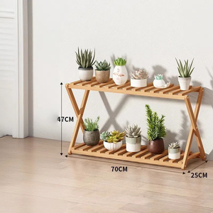 <span class=keywords><strong>Support</strong></span> de <span class=keywords><strong>pot</strong></span> de fleurs en bois à 2 niveaux <span class=keywords><strong>pour</strong></span> <span class=keywords><strong>balcon</strong></span> extérieur, table, banc, étagère de rangement intérieure, <span class=keywords><strong>support</strong></span> de plante en bambou <span class=keywords><strong>pour</strong></span> salon - Product Image 6