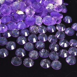 Oleeya Usine En Gros 6mm Flatback Strass Galaxy Série Résine Non Hot Fix Strass sur Strass pour Gobelets Résine Artisanat - Product Image 2