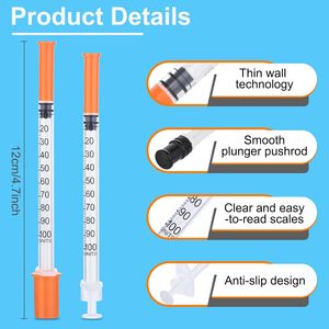 Jeringa de Insulina Estéril para Uso Animal 1ml 0.5ml 0.3ml 27G en Blister - Product Image 2