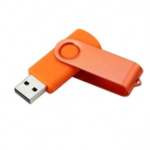 Clé USB pivotante OEM 2.0 avec porte-clés, mémoire USB rotative, échantillon gratuit et en métal - Product Image 2