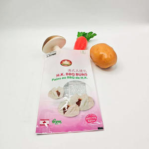 370g PE Plastic Packaging Zipper Recyclable Gravure Printed Soft Tasteless Pouch Side Gusset <b>Bag</b> Window for BBQ BUNS Pet Food - Product Image 3