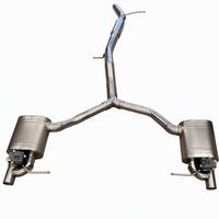 Audi A4/A5 2.0T 2016-2024 Luxe, tube avant, valve d'échappement arrière, silencieux, acier inoxydable 304, poli miroir, épaisseur 1,5 mm