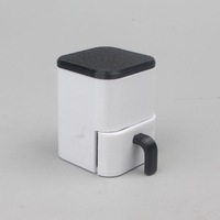 Accessoires de poupée à l'échelle 1/6, modèle de friteuse à air, meubles miniatures, jouet éducatif, jouet DIY en caoutchouc