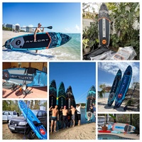 Myboat SUP Planche à pagaie gonflable 11'6''x34''x6'' Adulte Famille Pêche Stand up Paddle Board avec accessoires SUP