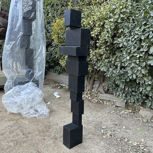 Sculpture de forme humaine d'<span class=keywords><strong>Antony</strong></span> Gormley, fonte de laiton, statue d'extérieur, sculpture d'art abstrait simple - Product Image 5