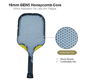 Pala de Pickleball Estándar USAPA, Fibra de Carbono T700, Núcleo de Panal GEN5 de 16 mm, OEM ODM, MOQ Pequeño Aceptado - Product Image 4