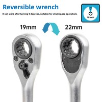 Jeu de douilles de 50 pièces avec cliquet et douilles pour démontage/montage d'amortisseurs, outil de réparation automobile