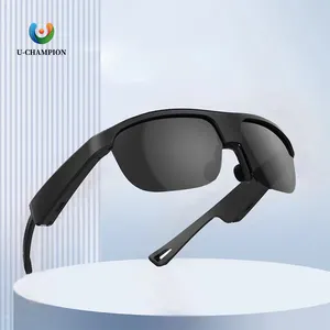 Großhandel intelligente Brille Fahren polarisierte Sonnenbrille kabellose Berührungsschallkopfhörer Musik blaue Zahnbrille mit Mikrofon
