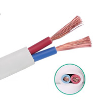 2-adriges 2x0,75/1/1,5/2,5mm Elektrokabel RVVB H03Vvh2-F Flaches PVC Flexibles Kupfer Isoliertes Mehradriges Leiterkabel für Gebäude