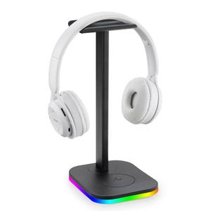 Soporte Multifuncional para Auriculares con Luz Ambiental RGB, Captación de Sonido, Carga Inalámbrica y Almacenamiento - Product Image 2