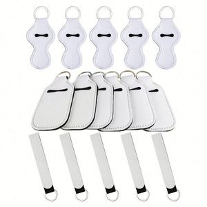 Chapstick Blank Bulk Neoprene Sleeve Key Ring for Sublimation Keychain Holder Set Promotion <b>Gift</b> - Product Image 2