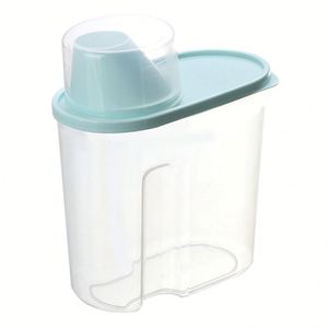 Kitchen Sealed Grain Containers With Measuring Cup Dust Moisture Proof Dry Food <b>Storage</b> <b>Boxes</b> for Pantry Use - Product Image 6