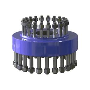 Wellhead 6A 10000 PSI <span class=keywords><strong>dsaf</strong></span> อะแดปเตอร์คู่หน้าแปลนพร้อมสลักเกลียวน็อตและปะเก็น - Product Image 1