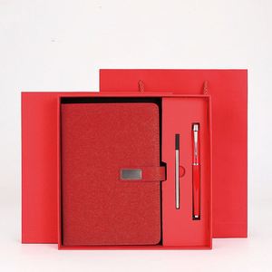 Customized Logo Metal Signature Ballpoint Pen Office Advertising Notebook Gift Set Business Gift Set - Product Image 1