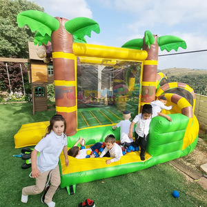 บ้านลมเป่าลมสำหรับเด็ก รุ่นซาฟารี พร้อมสไลเดอร์น้ำ - Product Image 5
