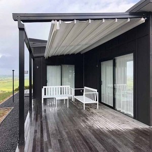 Ngoài trời mái hiên carport gazebo không thấm nước mái trượt khung nhôm bóng râm tán có thể thu vào pergola cửa tán mái mái hiên - Product Image 5