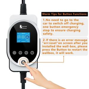 Chargeur rapide portable pour véhicules électriques 380V 3 phases 32A, nouvelle borne de recharge murale pour véhicules électriques, 2 en 1, type 2 - Product Image 4