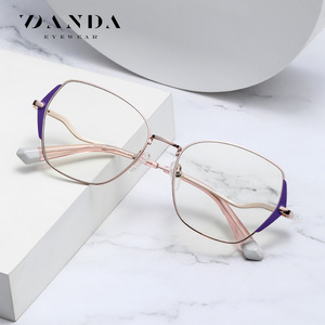 Monturas de Gafas Octogonales para Mujer Danda JS8629, Montura Completa, Lentes de PC con Protección Anti Luz Azul, Modernas para Uso Diario - Product Image 2