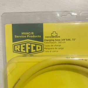 Tuyau de charge industriel Refco 3/8 SAE 72 jaune HCL6-72-Y 1,8 m 10 A pour services de réfrigération et CVC - Product Image 3
