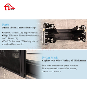 As2047 hiện đại Úc đôi tráng men khoang Kính Stacker nhôm cửa trượt cho phòng khách bên ngoài xếp chồng ban công - Product Image 6