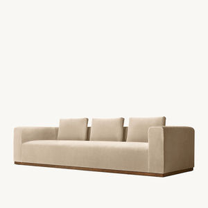 अच्छी गुणवत्ता वाली आधुनिक गर्म बिक्री लिविंग रूम सोफा ठोस लकड़ी फ्रेम एल-आकार सोफे के साथ सेट - Product Image 4