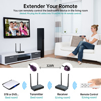 Extensor inalámbrico HDMI de 100m con Loop IR, Kit de transmisor y receptor inalámbrico HDMI Full HD de m para sala de conferencias