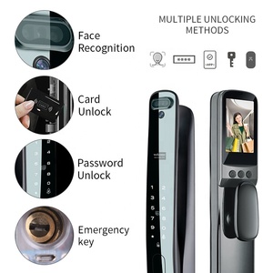 Wholesale Security <strong>Cameras</strong> Fingerprint Digital Locks With Video <strong>Intercom</strong> Tuya 3D Face Recognition Smart <strong>Door</strong> Lock - Product Image 4