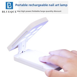 Lampe à ongles UV LED rechargeable 36W, mini, en plastique durable, séchage rapide du vernis gel, pour manucure professionnelle - Product Image 2