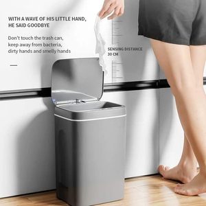 <span class=keywords><strong>Poubelle</strong></span> Intelligente Rechargeable Étanche 12L Capteur Automatique Couvercle En Plastique <span class=keywords><strong>Poubelle</strong></span> Électrique pour Cuisine Salle De Bains <span class=keywords><strong>Recyclage</strong></span> <span class=keywords><strong>Poubelle</strong></span> - Product Image 4