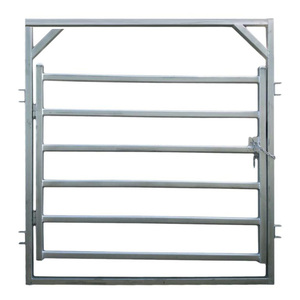 Gia súc cổ Bảng điều chỉnh 6 đường sắt hình bầu dục Ống Heavy Duty gia súc Bảng điều chỉnh với kết nối Lugs pins gia súc/ngựa sân hàng rào Bảng điều chỉnh bán buôn - Product Image 4