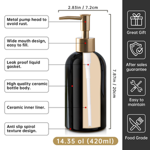Bouteille en plastique vide pour gel douche, shampoing, cosmétiques, 100 ml, 250 ml, 300 ml, 500 ml, avec bouchon à disque pression doré ou argenté - Product Image 3