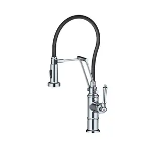 Nhà Máy Bán buôn linh hoạt Hose Spout tre sang trọng chất lượng cao UPC 61-9 NSF kéo xuống Vòi Nước Nhà Bếp