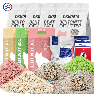 OKKPETS Precio al por mayor OEM/ODM Aroma Clumping Pine Corncob Crystal Bentonite <span class=keywords><strong>Tofu</strong></span> Arena para gatos Arena - Product Image 1