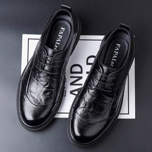 Custom Brand Leather Derby Oxford Loafer <b>Dress</b> Shoes <b>Men</b> Handcrafted Business Formal Office Genuine Leather Comfortable - Product Image 1